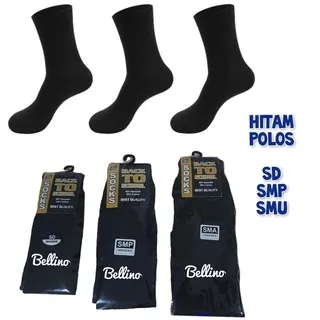 Termurah Kaos Kaki Sekolah Back To School SD SMP SMA Kaos kaki Putih Polos Kaus Kaki Hitam Polos Kaos Kaki Panjang Hitam Putih Unisex Kos Kaki SMU