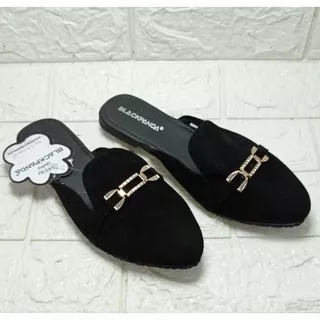 [Model Terbaru] Sandal Selop Cewek - Sepatu Flat Wanita Kekinian Blackpanda Original Murah