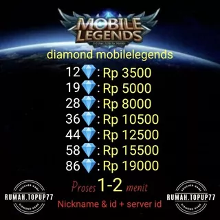 Diamond mobile legend - Diamond mobile legend murah - Topup diamond mobile legend termurah