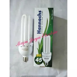 Bohlam Lampu Hannochs 45 W watt 4U Putih 45w PLC Essential Esensial