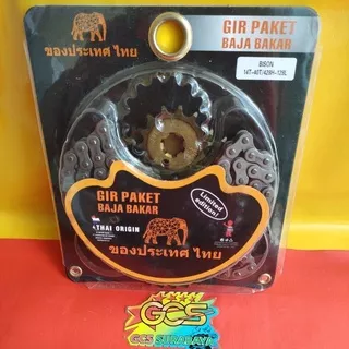 gearset,gear set,rantai gir paket full yamaha Byson bison baja bakar Thai origin Thailand