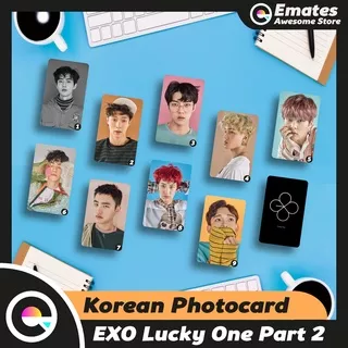 Photocard EXO Lucky One 2 Kai Chanyeol Baekhyun D.O Sehun Chen Suho Kris Wu Xiumin Don’t Fight The Feeling The War Lucky Monster Obsession Elyxion Album Custom Kartu Foto Kpop MV 2 Sisi Glossy Murah