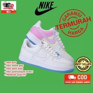 [COD] SEPATU NIKE AIR FORCE 1 ONE `07 LX LOW UV REACTIVE SWOOSH PREMIUM ORIGINAL 100% QUALITY BNIB FLASH SALE MURAH LEBAY XTRA CASHBACK BISA COD SNEAKERS SEKOLAH KULIAH KERJA HARIAN FASHION KASUAL SKATE VIRAL KOREA LUCU TERLARIS