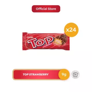 Delfi Top Cokelat Strawberry 24 x 9 gr