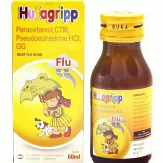 Hufagrip Flu (Kuning) 60ml (untuk pilek, batuk dan demam)