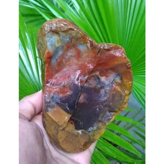 suiseki batu alam bahan batu akik bongkahan pw jasper panca warna semi kristal padat persis digambar istimewa natural asli Klawing k08