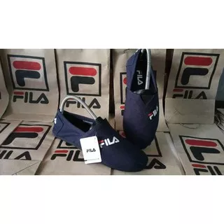 OBRAL MURAH SEPATU FILA SLIP ON NAVY STONE PRIA WANITA