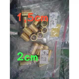 Bos Blok / Bos Silinder / Bos Sunduk Sate Tiger, GL, Mega Pro Warna Gold Panjang 1,5 cm dan 2 cm