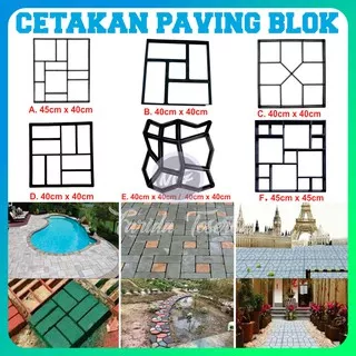 Cetakan Paving Blok DIY Jalan/cetakan paving blok Taman/Cetakan semen/paving blok Mudah dan Praktis