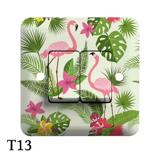 Stiker Tombol Lampu Saklar Tropical Wall Sticker Wall Decor Hiasan Pajangan Dinding Home Decor Ra_14