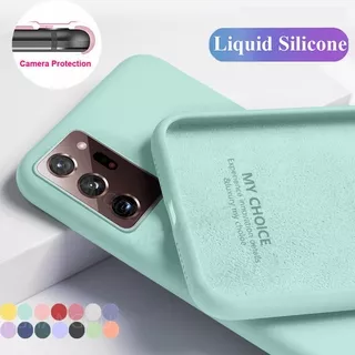 Soft Liquid Silicone Case For Samsung S20 FE 5G S20 A51 A71 A21S A31 Original Candy Color Case For S21 Plus A52 A72 A12 A42 5G