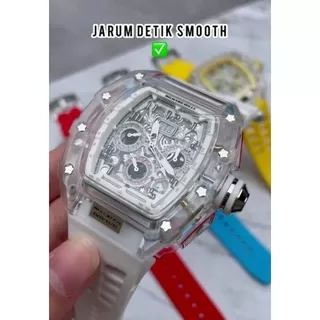 Flash 4.4 (PROMO) Jam tangan Pria Rich`ard Mil3r Rm 05-03/01( Glow in The Dark) Chrono Aktif- Bonus Box n Batrai