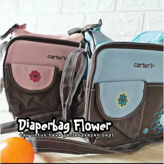 DIAPER BAG FLOWER CARTER TAS BAYI bunga kecil tas untuk bawa perlengkapan bayi michshopbaby