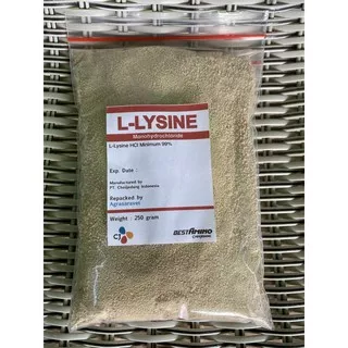 L Lysine 99% CJ 250 gram ( Lysin lisin ASAM AMINO ) vitamin kucing anjing Lisin