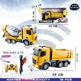 RC Dump Truk Truck Mobil Molen Semen Mainan Anak Mobil Remote Control Radio Control Hobi Koleksi