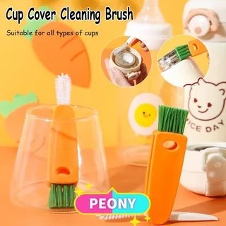 PEONY Multifunctional Cleaning Tool Home Kitchen Rubber Ring Cup Cover Cleaning Brush New Lunch Box Thermos Cup Dust Removal Groove Gap Milk Bottle Cleaner/Multicolor