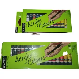 Cat Acrylic Colours  V-TEC  12 / 18 warna