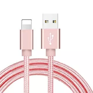 Nylon Braided Lightning Charger USB Cables / iphone Fast Charging USB Cord Cable / Data Sync Line / For ipad iphone XS X 5 6 6S 7 7Plus 8 Plus / 1M 2M 3M