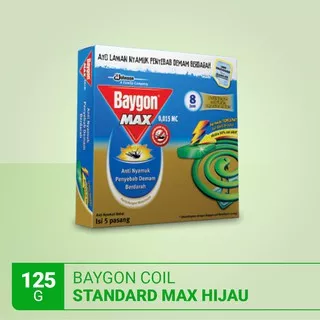 Baygon Coil Standard Max Green 8 Hr 125 gr