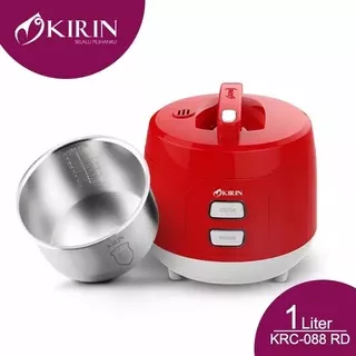 KIRIN Magic Com 1 Liter Stainless KRC 088 Merah - Garansi Resmi 1 Tahun
