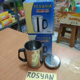 TEXANIA termos mug gelas stainless travel air panas