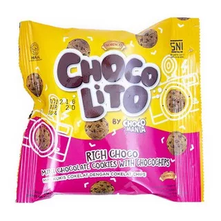 CHOCO LITO Rich Choco Mini Cookies Chocochips 19gr Kukis Cokelat Kecil