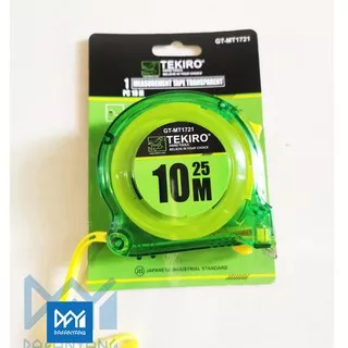 TEKIRO Meteran Transparan 10 Meter | Measurement Tape Tekiro Transparent 10 M GT-MT1721