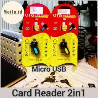 Card Reader Mini 2 in 1 Micro USB OTG Adapter For Android Phone/Laptop/Pc