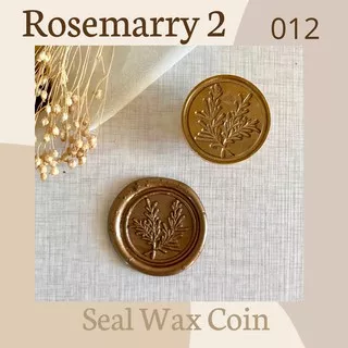 012 Rosemarry 2 - Seal Wax Coin Ready tanpa minimal siap pakai , stempel undangan sealwax rosemary