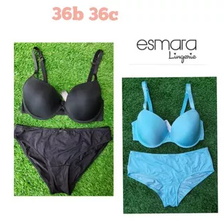 Set Bra Panty 36a 36b 36c Esmara Kawat push up