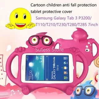 Samsung Galaxy Tab 3 Lite P3200 T210 T230 T280 T285 T110 7.0inch  3D Cartoon Kids EVA Safe Shockproof Carton Kids Tablet case  Handheld Children Cute casing