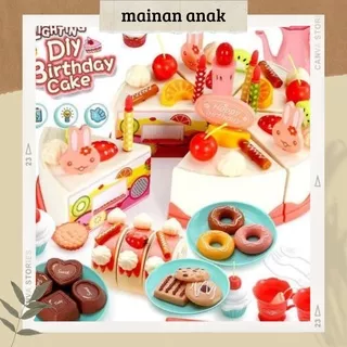 DIY Cake Besar | DIY Birthday Cake Anak|Mainan Birthday Cake Anak|Mainan Kue Ulang Tahun Anak X6O6