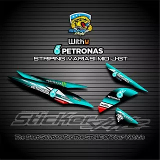 STRIPING VARIASI STIKER LIS MOTOR YAMAHA MIO J/MIO GT 2011/2015 LIVERY PETRONAS/MONSTER ENERGY/ROCKSTAR