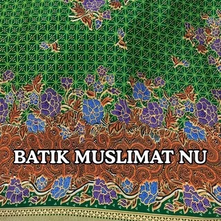 KAIN BATIK MUSLIMAT NU BAHAN SEMI SUTRA DAN  SANWOS BSY METERAN ECERAN