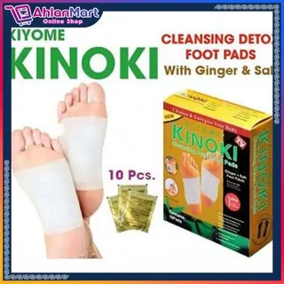 CLEANSING DETOX FOOT PADS KINOKI KIYOME GOLD KOYO KAKI ORIGINAL ISI 10 PAD BEST QUALITY
