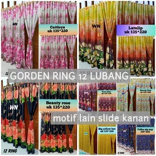 Gorden Pintu Jendela Pintu Motif Bunga Gorden Ring Smokring Motif Korden Homemade / GORDEN MINIMALIS