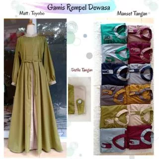 GAMIS TOYOBO REMPEL /REMPEL BAWAH S M L XL XXL XXXL