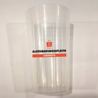 12pcs Gelas Plastik/ Gelas Murah/ Gelas Transparan/ Gelas Bening/ Gelas Souvenir