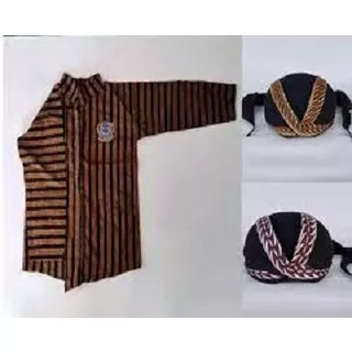 BAJU SURJA LURIK JAWA BAJU LURIK ADAT JAWA SURJAN PRIA DAN BLANGKON JOGJA BAJU LURIK SURJAN LURIK DEWASA BAHAN TENUN BLANGKON JOGJA SAMURAI