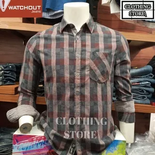 WATCHOUT JEANS ORIGINAL kemeja flanel pria