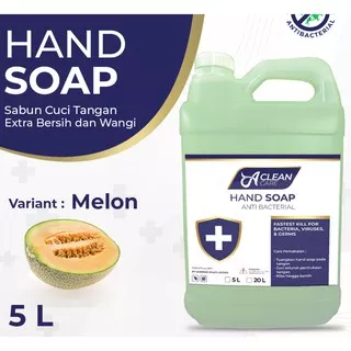Sabun Cuci Tangan / HAND SOAP / HAND WASH Antiseptik Antibacterial 5 Liter A Clean Care