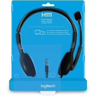 Logitech Stereo Headset H111- Hitam