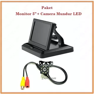 Monitor TV Lipat 5 inch - PAKET Monitor TV 5 inch & Kamera LED