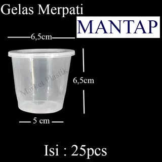 Cup Gelas/Cup Puding/Gelas Puding Tahan Panas/Gelas Merpati Mantap