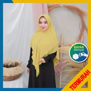 Bisa COD | Hijab Khimar Dinara Bahan Ceruty Babydoll Premium