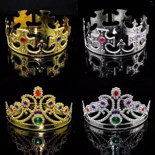 Mahkota Raja Ratu - Mahkota Mainan Anak King Queen Crown Ulang Tahun