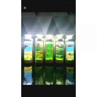 Aquarium ikan cupang/Aquarium mini/Aquarium Tabung Mika/ikan cupang