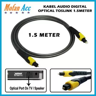 Kabel Audio Optical Toslink 1.5M Cable Digital Optik 1.5 Meter Amplifier Blu Ray Xbox