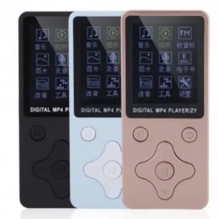 ZYZY MP4 Player Mini Mp3 Portable Music Player TF Card Slot - T1 - Black

