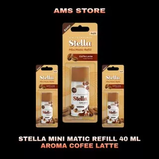 Stella Matic Refill 40Ml Mini Matic Coffe Latte / Stella Pengharum Ruangan Parfume Rumah Pewangi